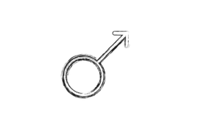 mužský symbol a zvětšení penisu